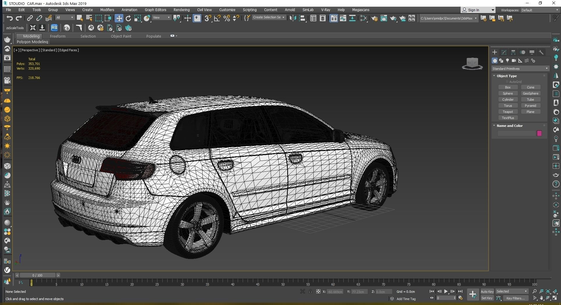 2011 Audi RS3 Sportback Low-poly 3D model_27