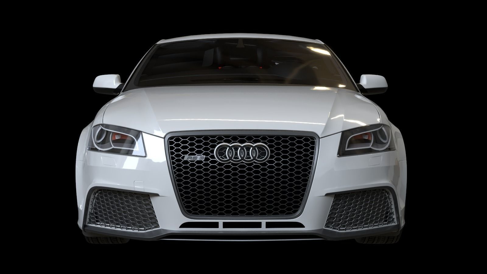 2011 Audi RS3 Sportback Low-poly 3D model_4