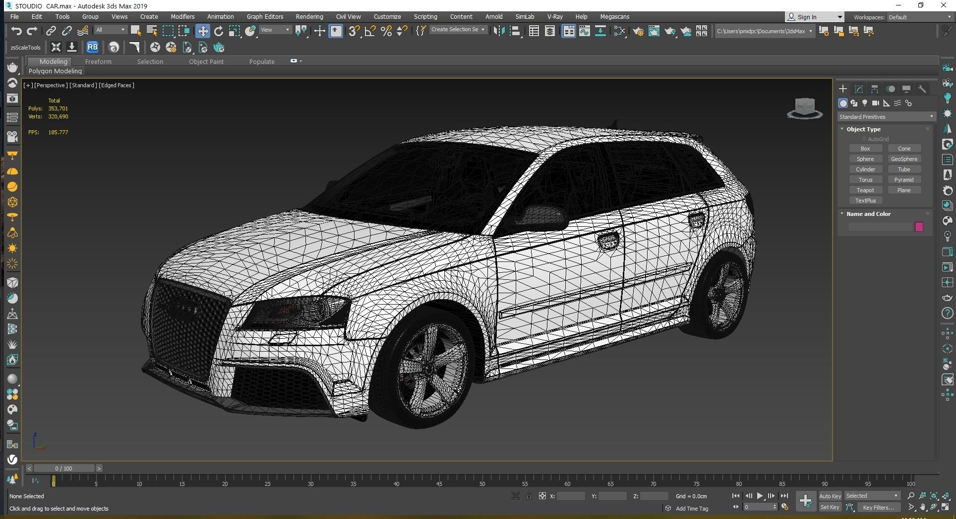 2011 Audi RS3 Sportback Low-poly 3D model_26