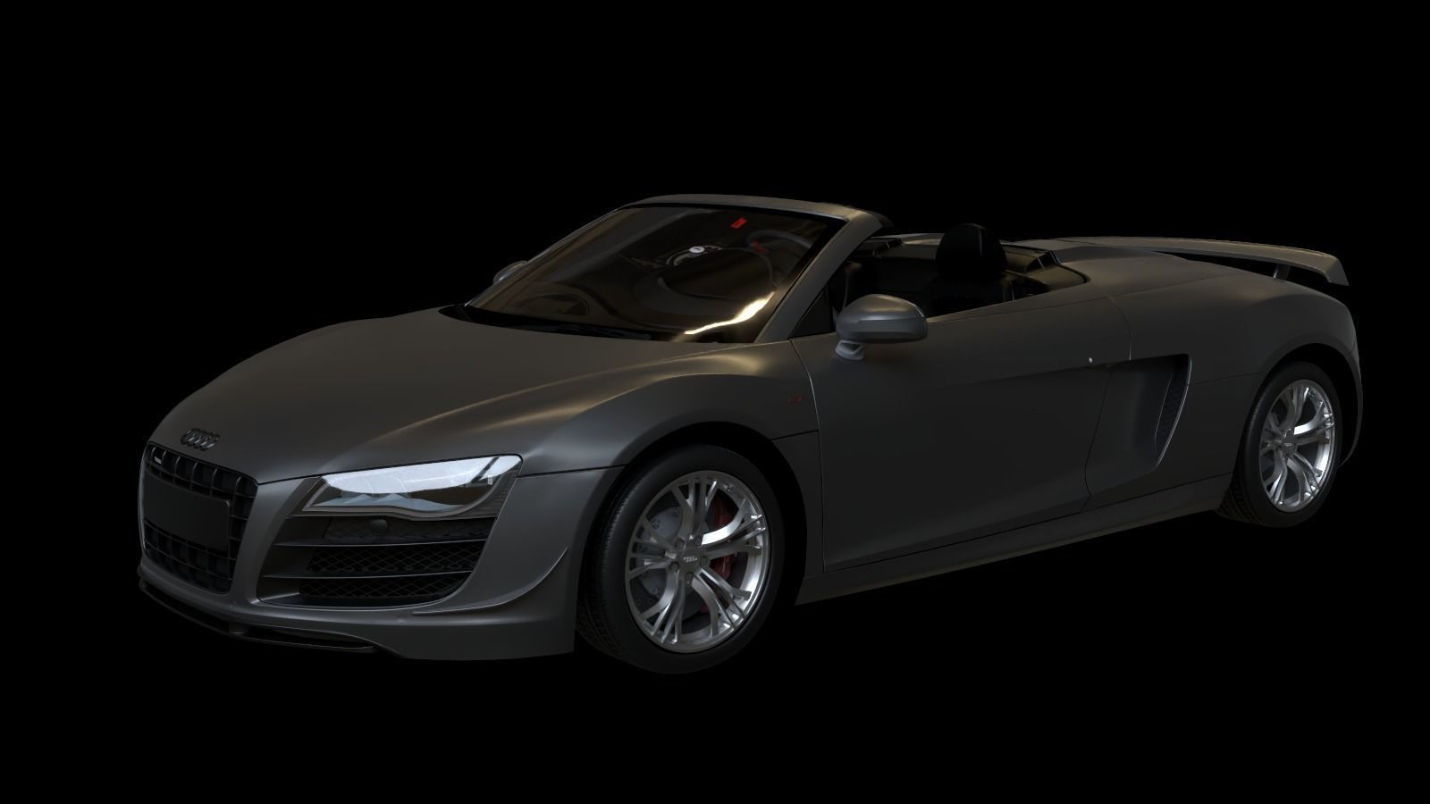 2012  Audi  R8  GT  Spyder Low-poly 3D model_8