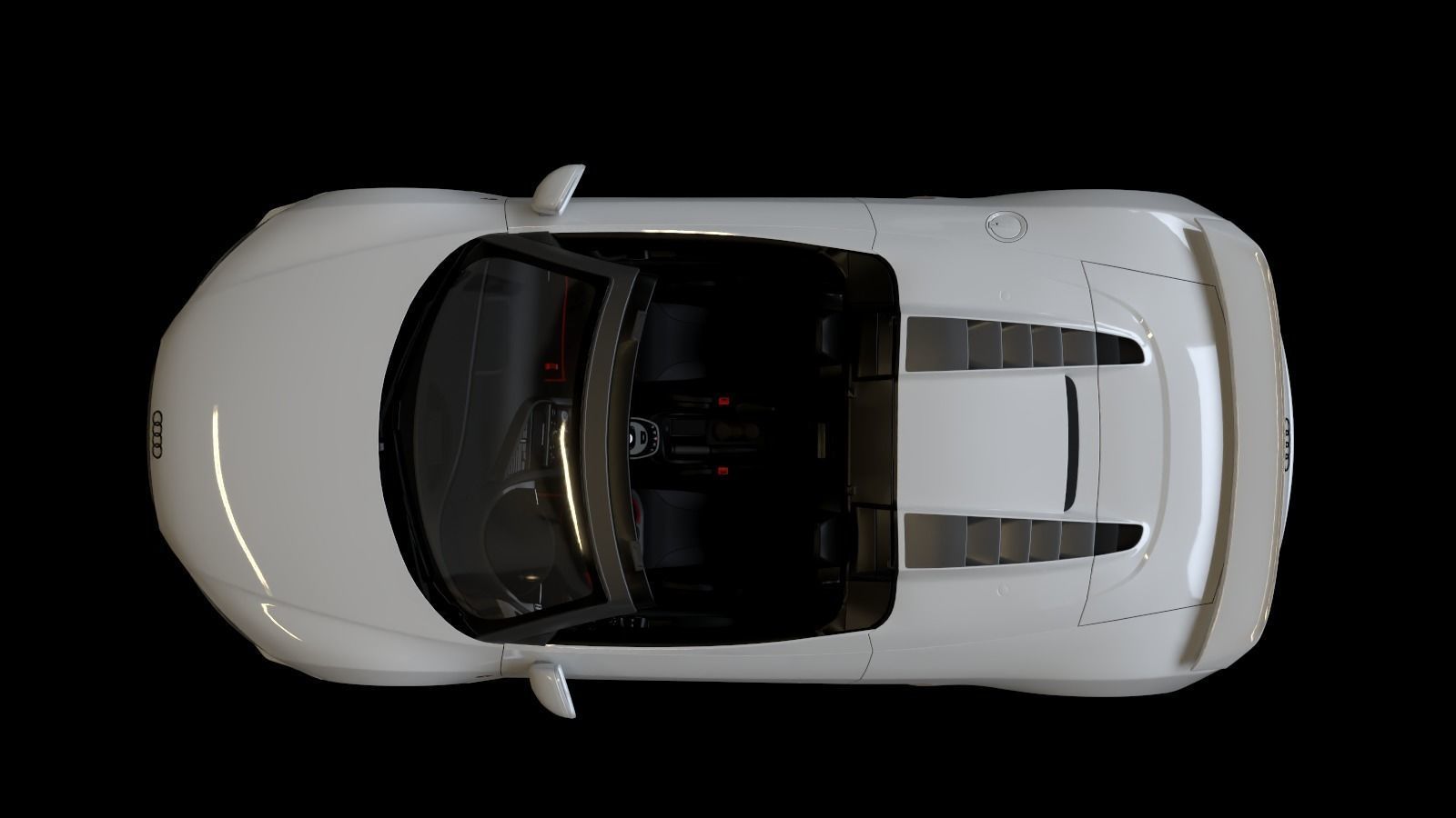 2012  Audi  R8  GT  Spyder Low-poly 3D model_21