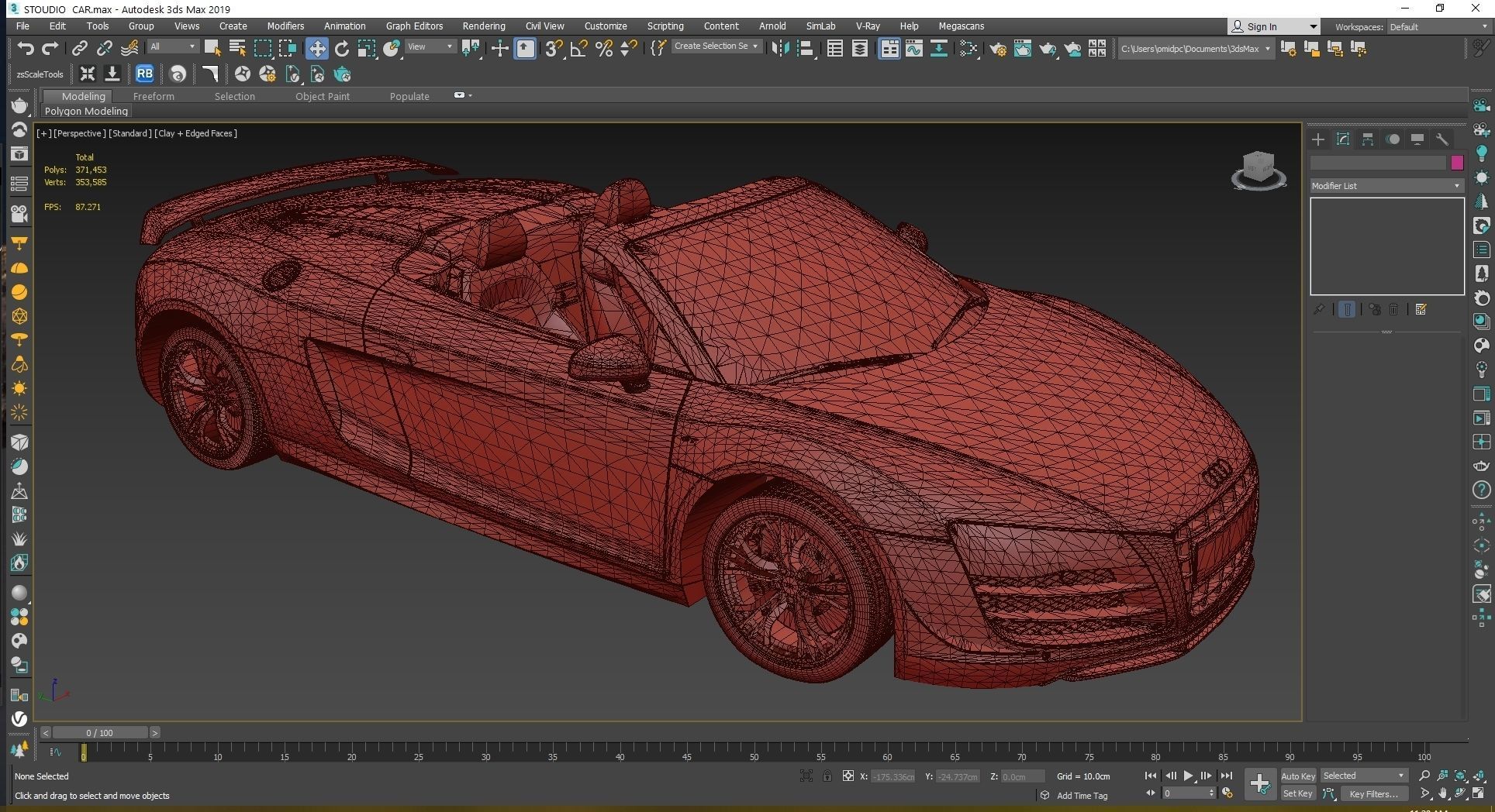 2012  Audi  R8  GT  Spyder Low-poly 3D model_25