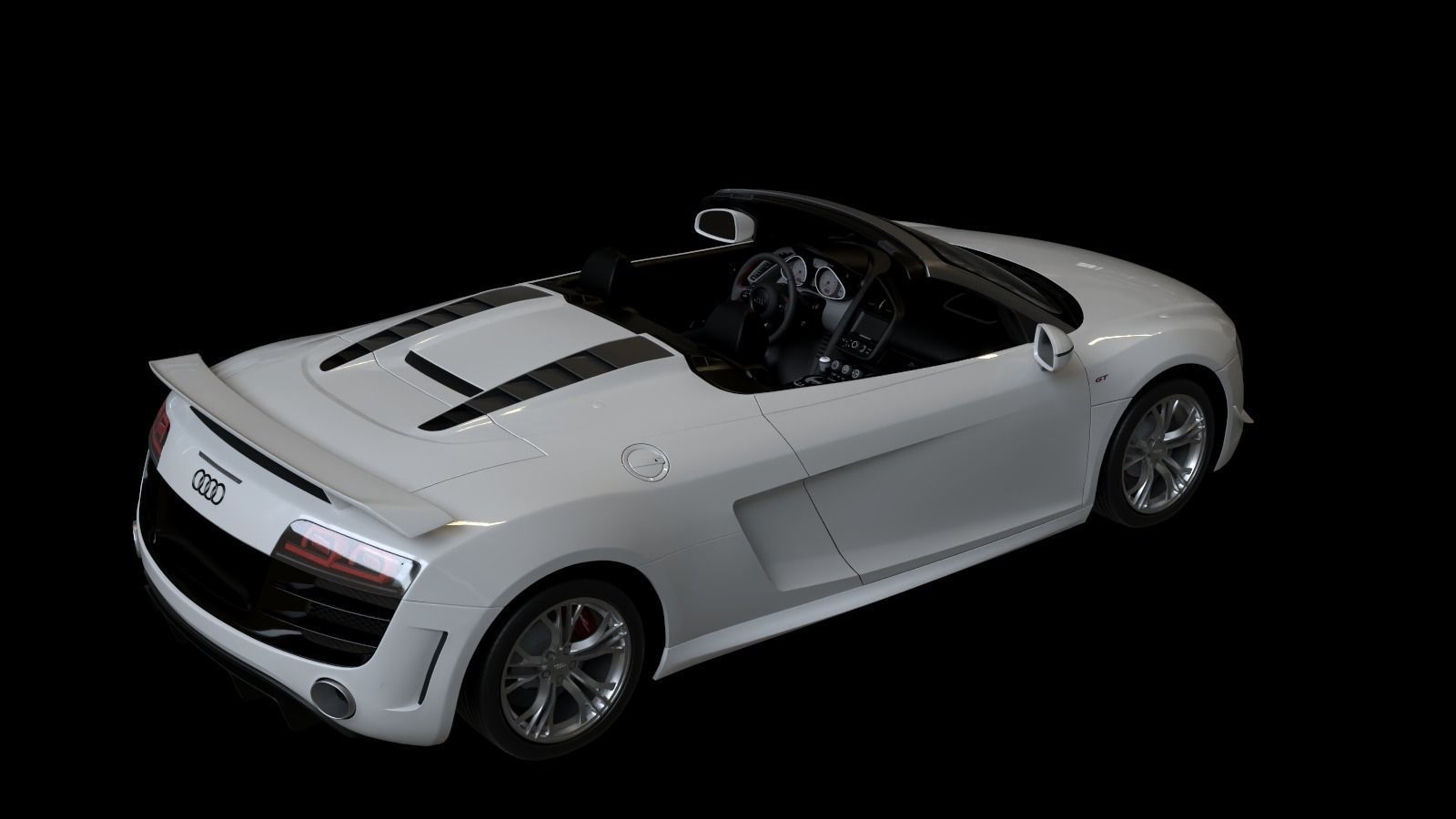 2012  Audi  R8  GT  Spyder Low-poly 3D model_18