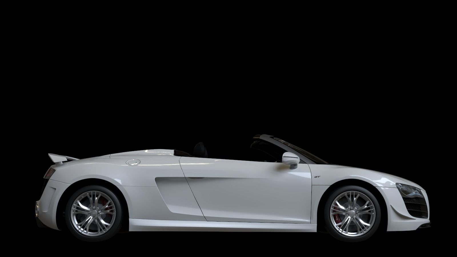 2012  Audi  R8  GT  Spyder Low-poly 3D model_17