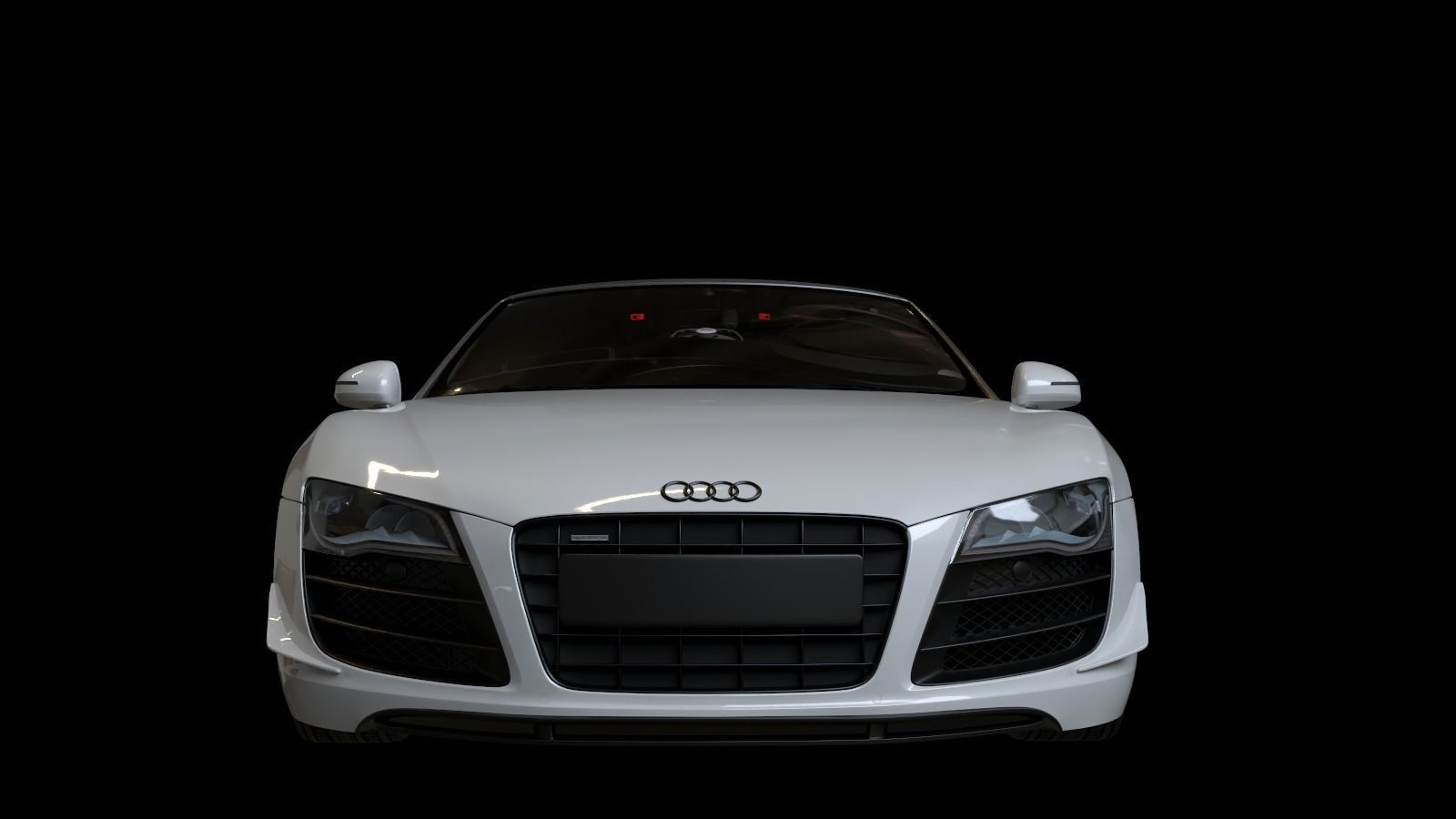 2012  Audi  R8  GT  Spyder Low-poly 3D model_13