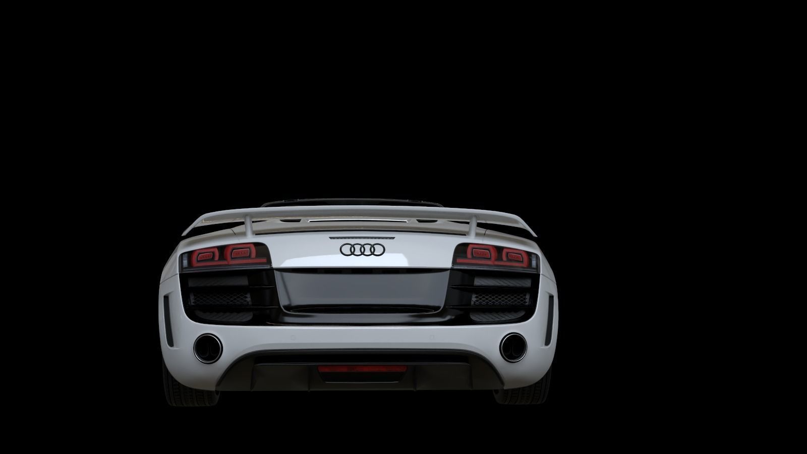 2012  Audi  R8  GT  Spyder Low-poly 3D model_19