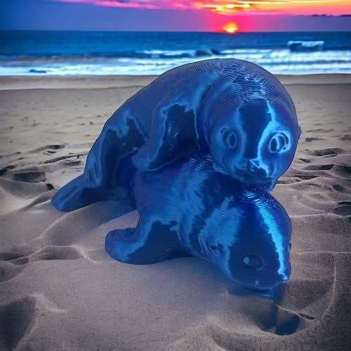 OTARIES HUGGING Free 3D print model