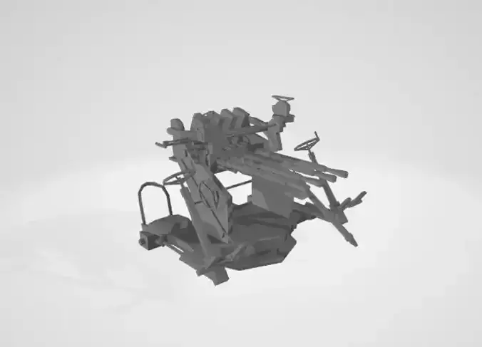 FRENCH WW2 AA GUN X4