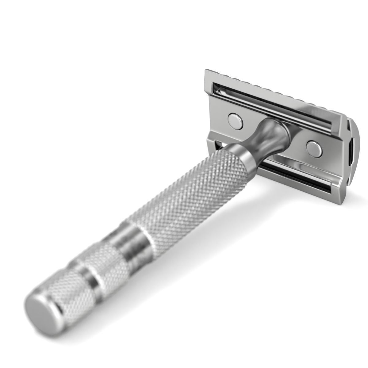 Shaving Kit with Metal Handles 3D model_6