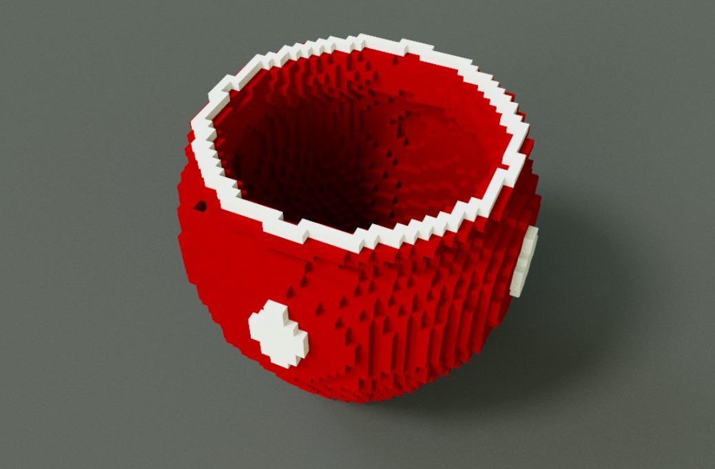 Voxel Pottery 3D model_9
