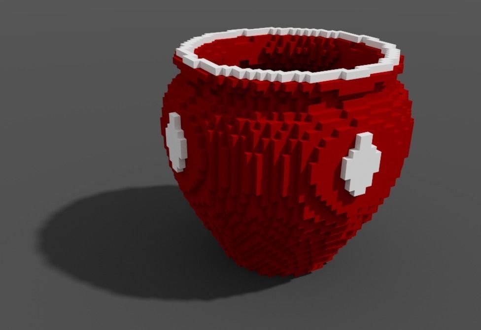Voxel Pottery 3D model_8