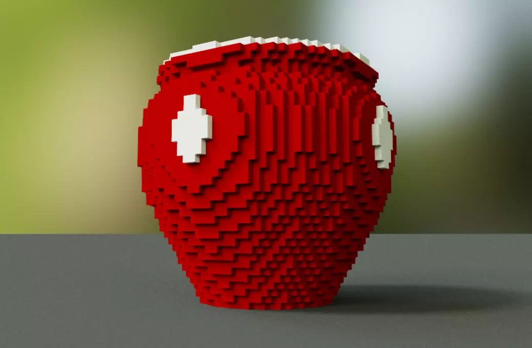 Voxel Pottery 3D model_0