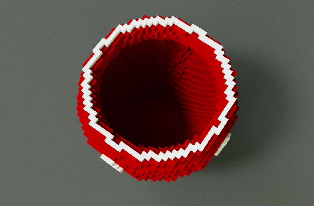 Voxel Pottery 3D model_2