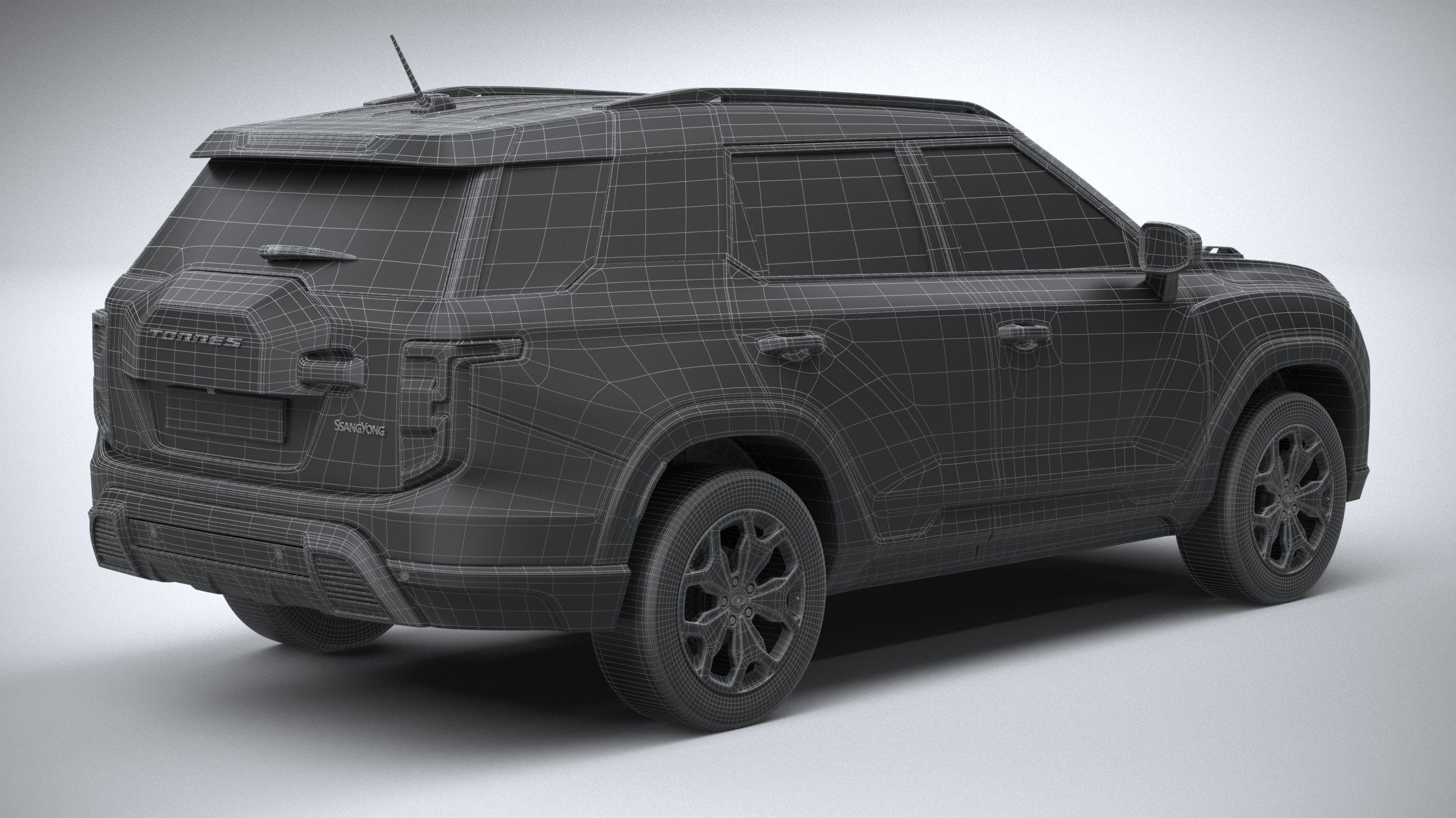 SsangYong Torres 2024 3D model_29