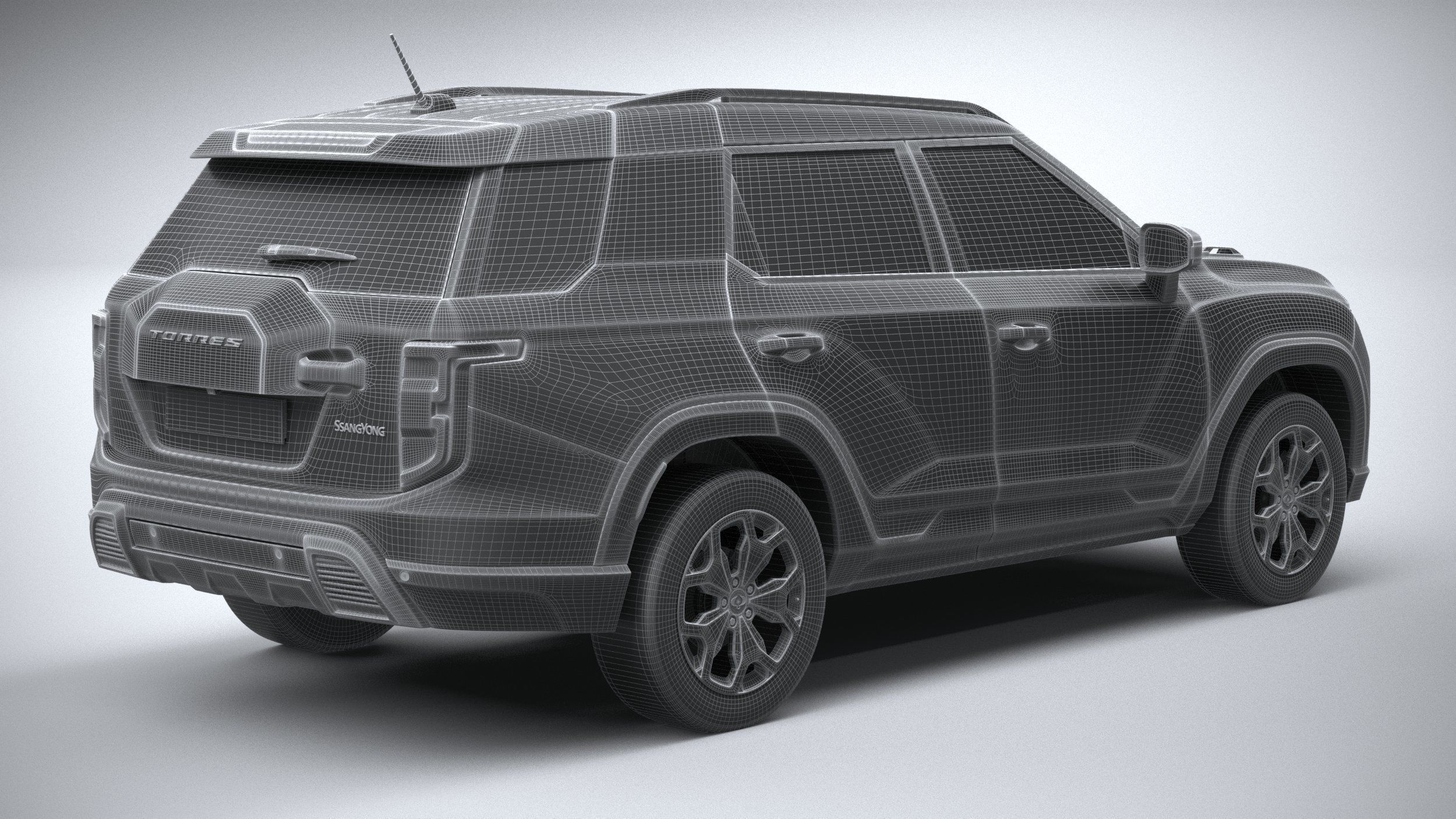 SsangYong Torres 2024 3D model_27