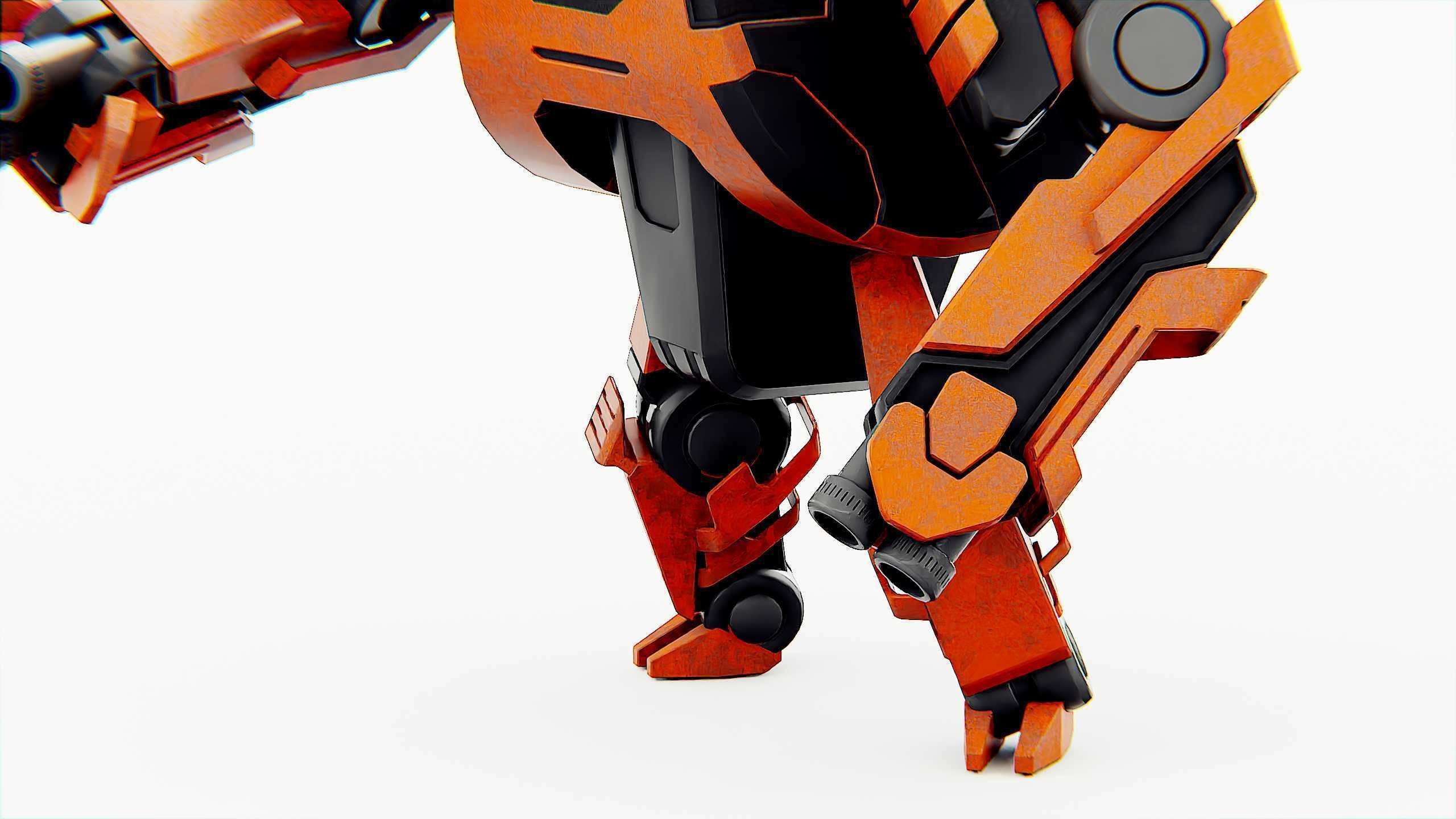 MILITARY ROBOT C-200 Rigged for Unreal Engine - Unity - MIXAMO 3D model_29