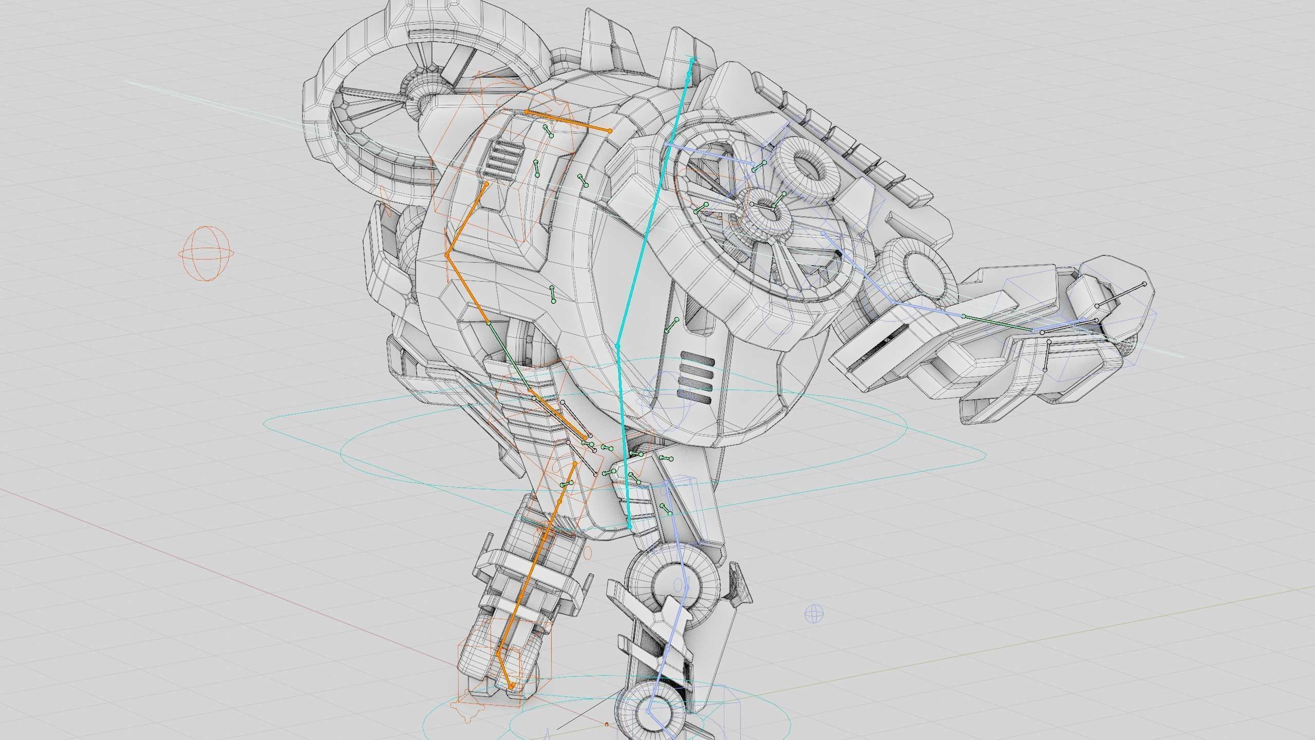 MILITARY ROBOT C-200 Rigged for Unreal Engine - Unity - MIXAMO 3D model_41