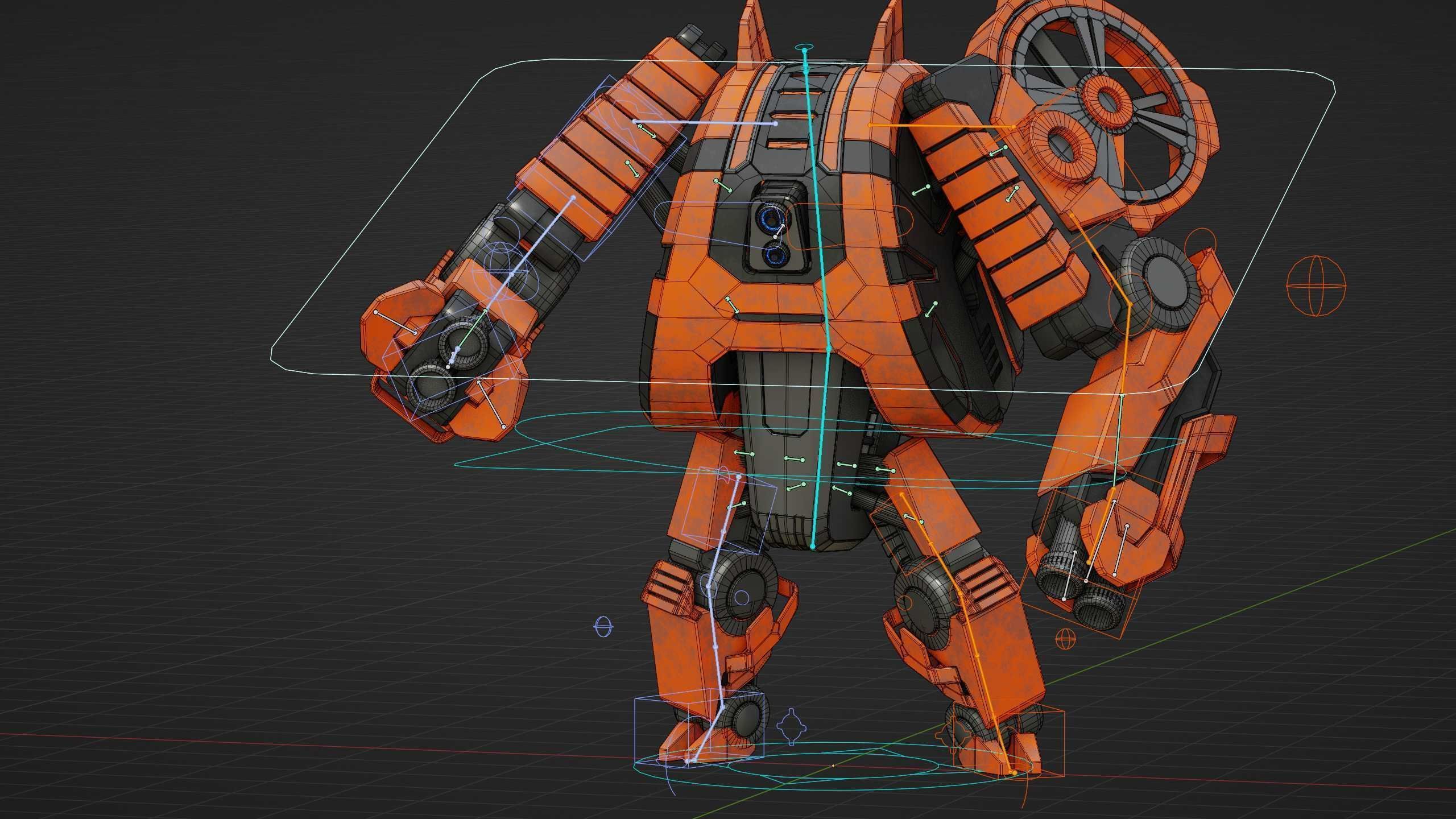 MILITARY ROBOT C-200 Rigged for Unreal Engine - Unity - MIXAMO 3D model_37
