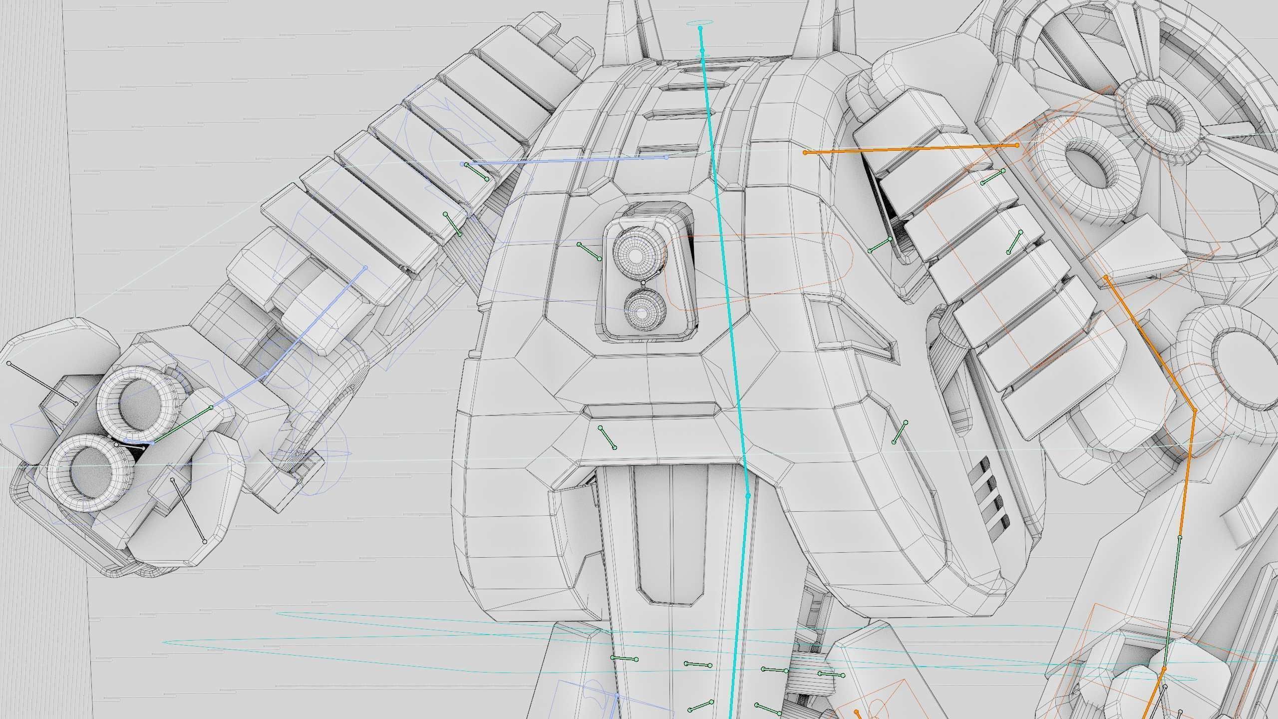 MILITARY ROBOT C-200 Rigged for Unreal Engine - Unity - MIXAMO 3D model_42