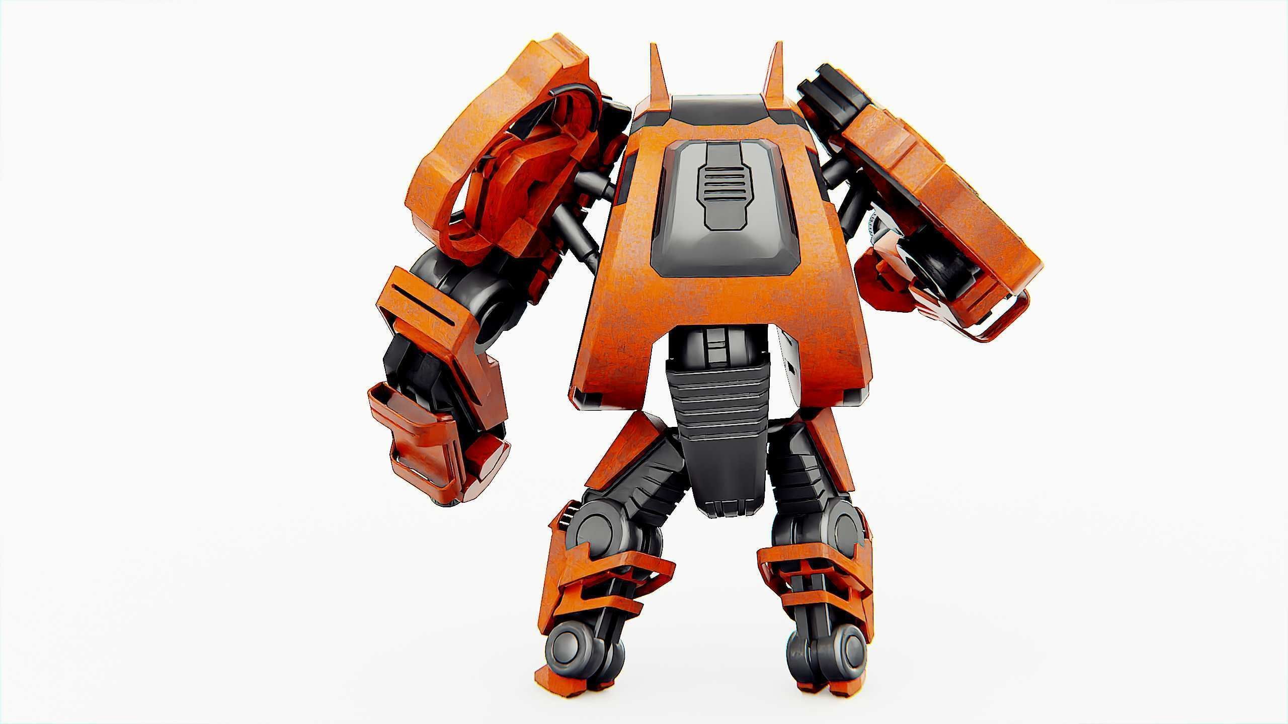 MILITARY ROBOT C-200 Rigged for Unreal Engine - Unity - MIXAMO 3D model_15