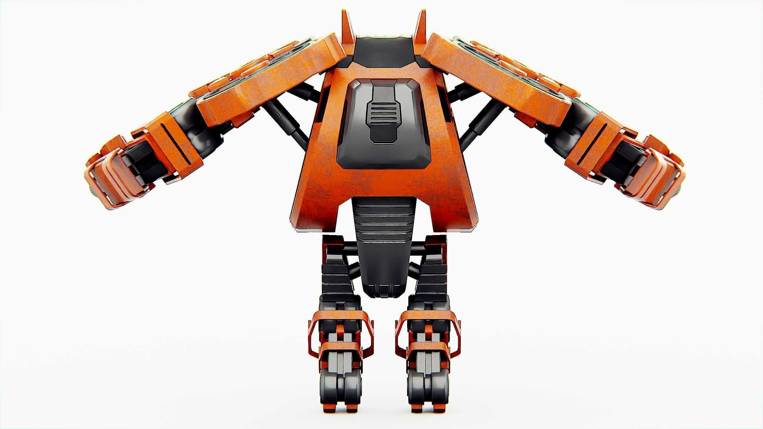 MILITARY ROBOT C-200 Rigged for Unreal Engine - Unity - MIXAMO 3D model_31