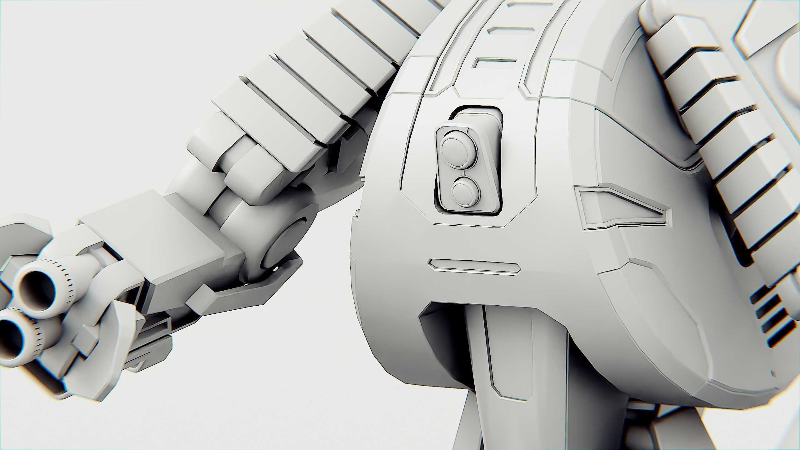 MILITARY ROBOT C-200 Rigged for Unreal Engine - Unity - MIXAMO 3D model_34