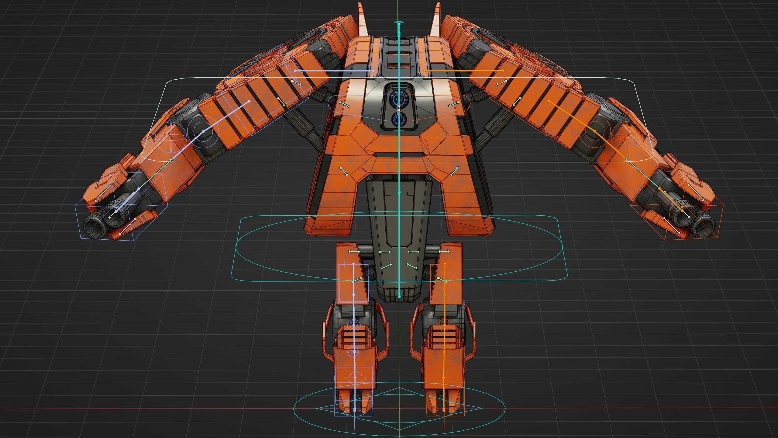 MILITARY ROBOT C-200 Rigged for Unreal Engine - Unity - MIXAMO 3D model_39