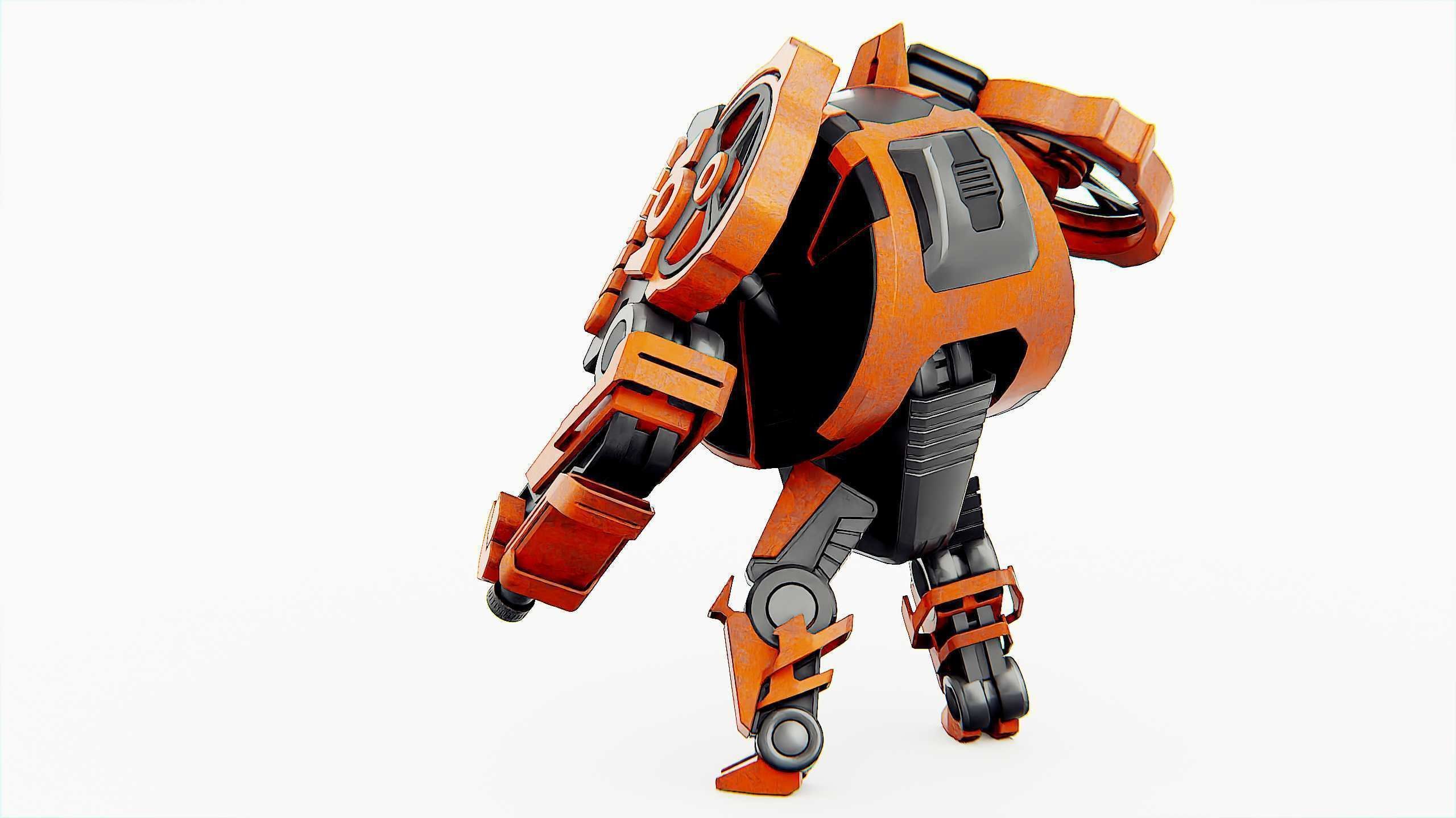 MILITARY ROBOT C-200 Rigged for Unreal Engine - Unity - MIXAMO 3D model_18