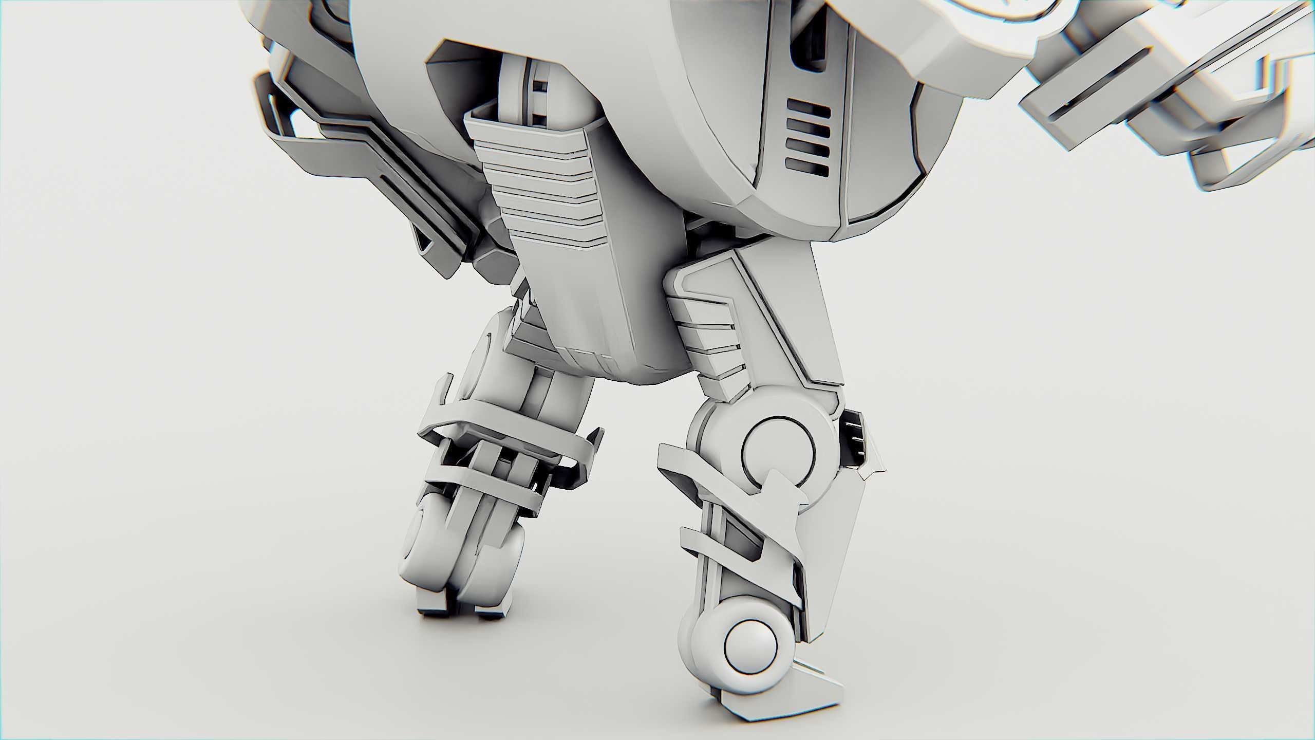 MILITARY ROBOT C-200 Rigged for Unreal Engine - Unity - MIXAMO 3D model_36