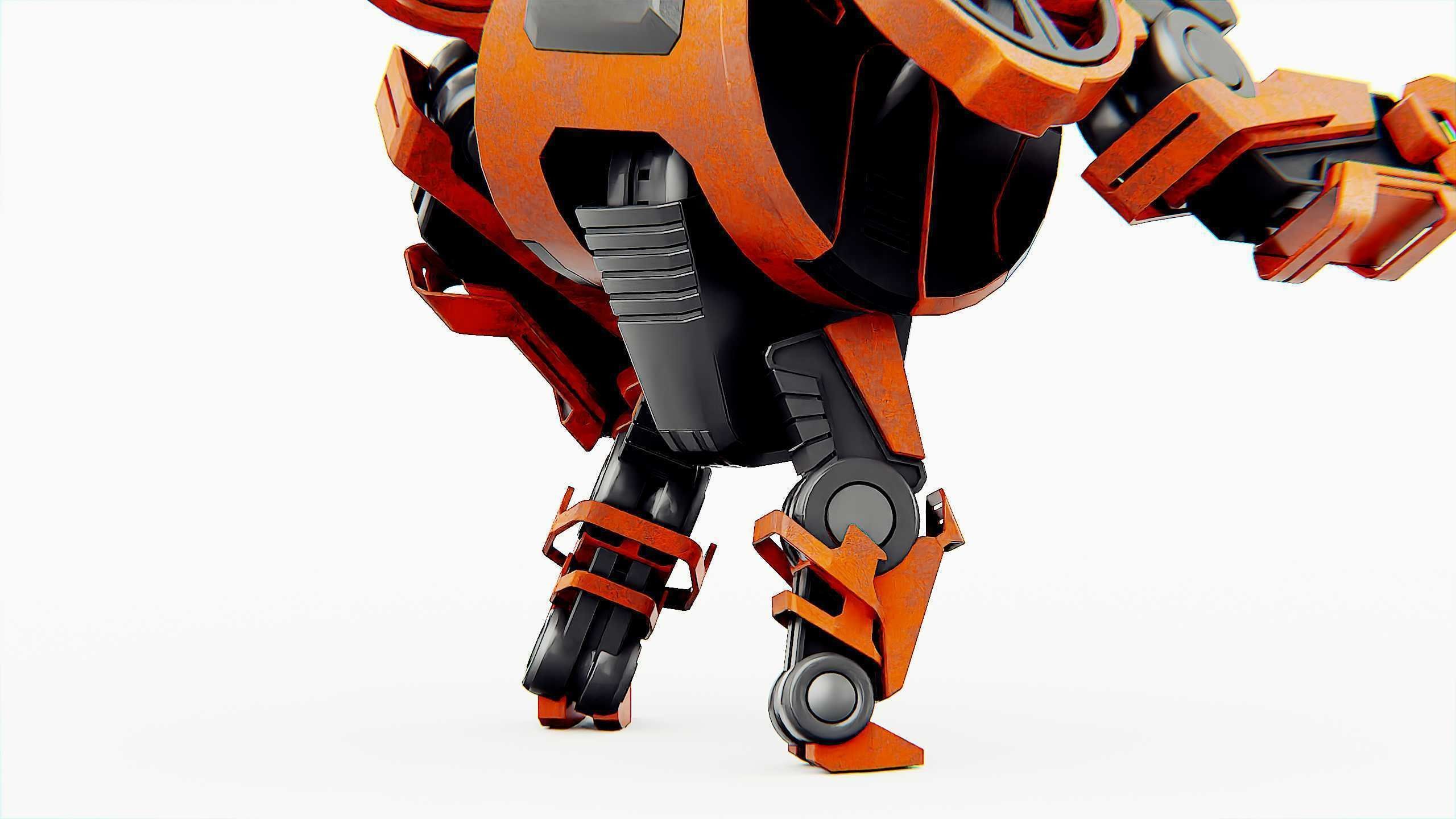 MILITARY ROBOT C-200 Rigged for Unreal Engine - Unity - MIXAMO 3D model_28