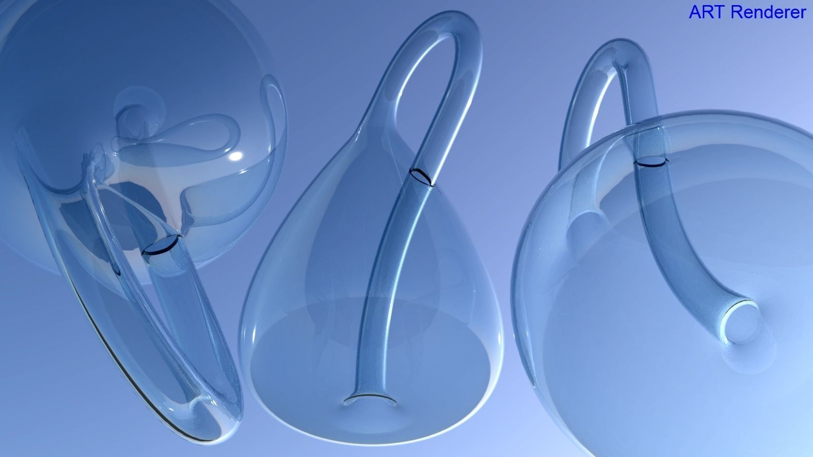 Klein bottle CG 3D model_1