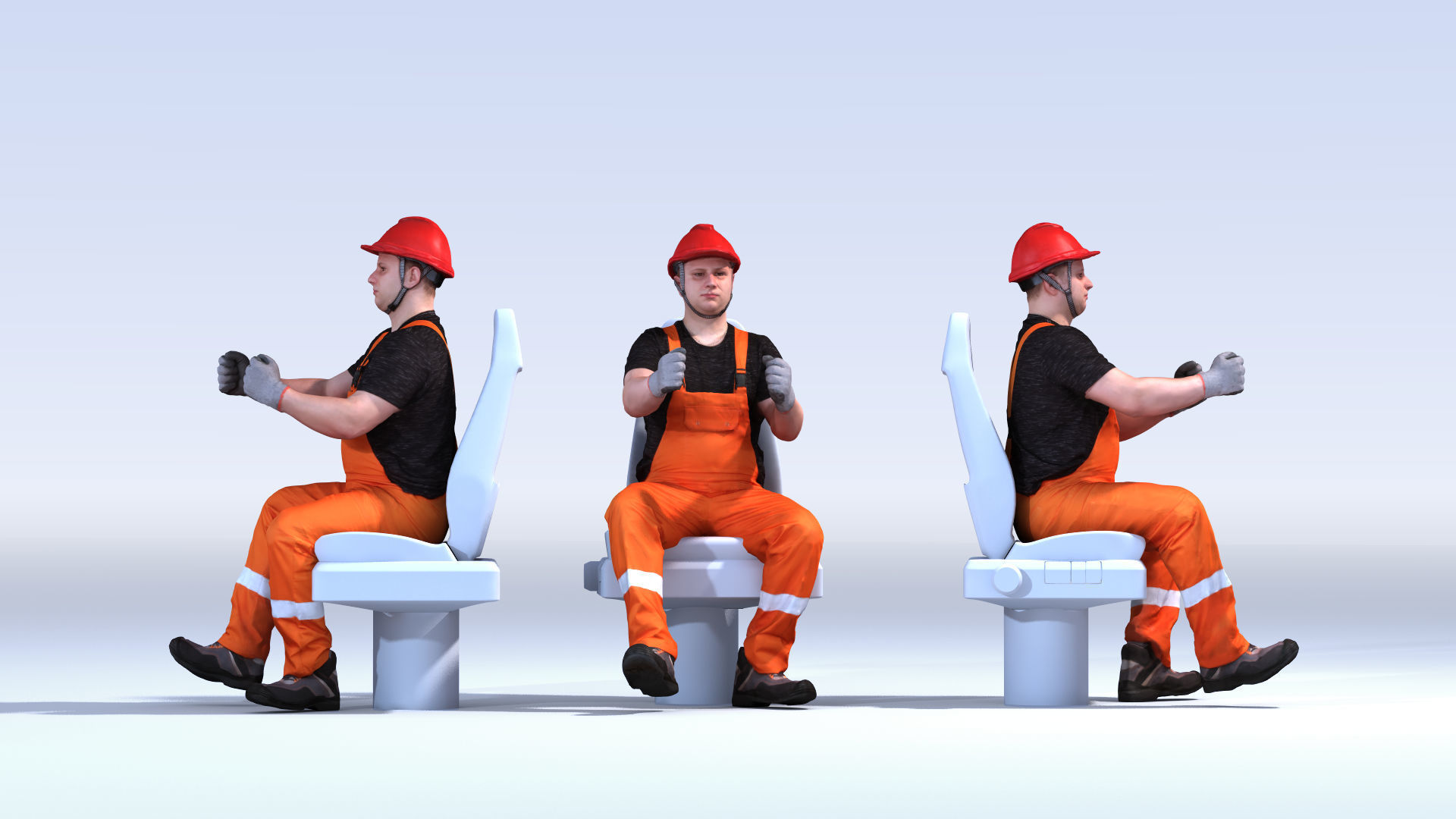 Dosch 3D - People - Construction Worker Vol 2 3D model_3