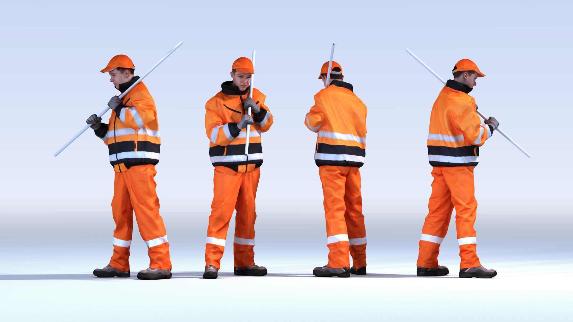 Dosch 3D - People - Construction Worker Vol 2 3D model_4