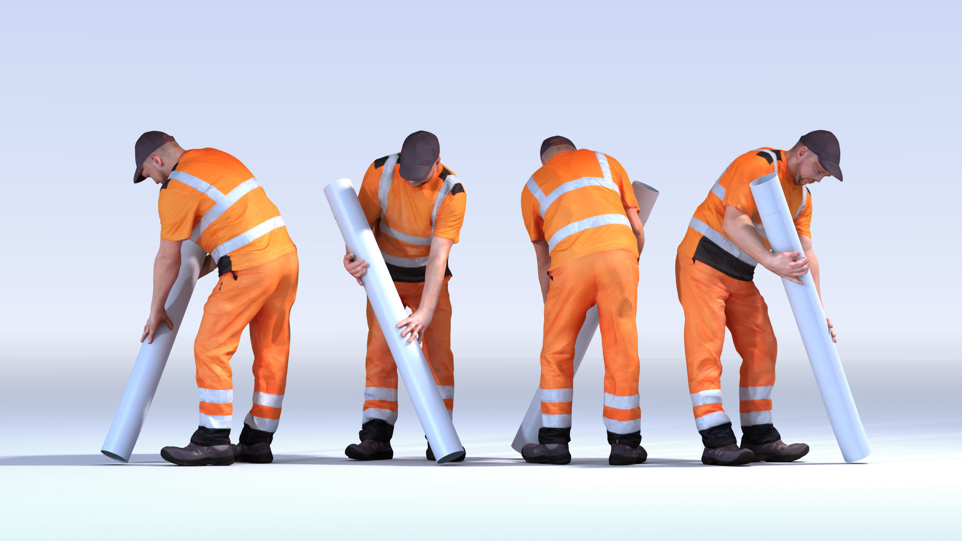 Dosch 3D - People - Construction Worker Vol 2 3D model_9