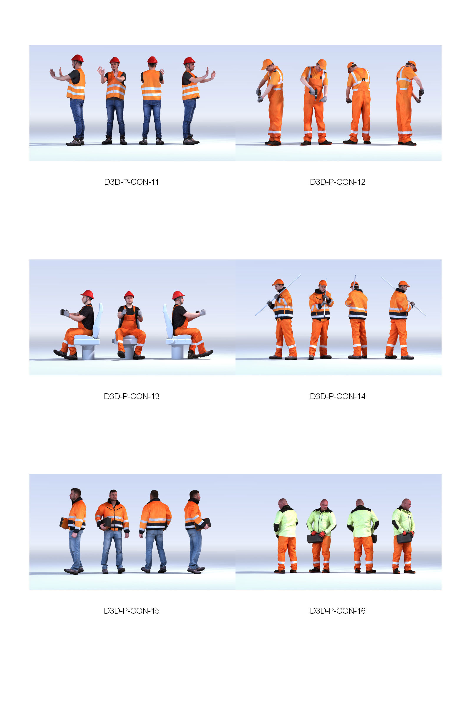 Dosch 3D - People - Construction Worker Vol 2 3D model_11