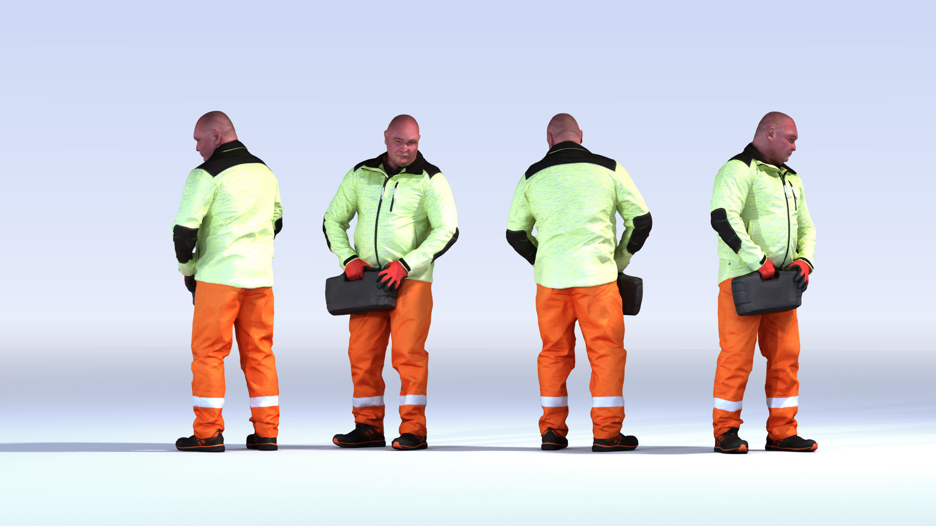 Dosch 3D - People - Construction Worker Vol 2 3D model_6