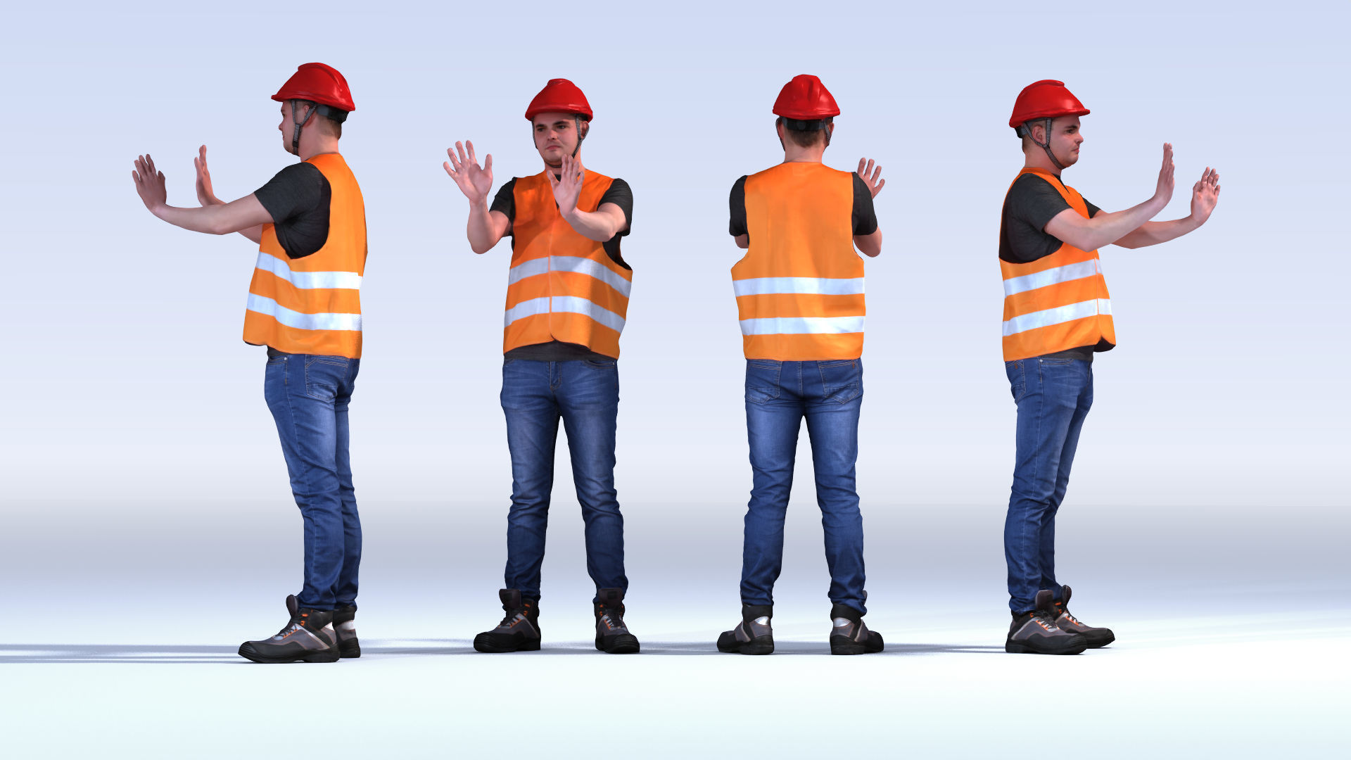 Dosch 3D - People - Construction Worker Vol 2 3D model_1
