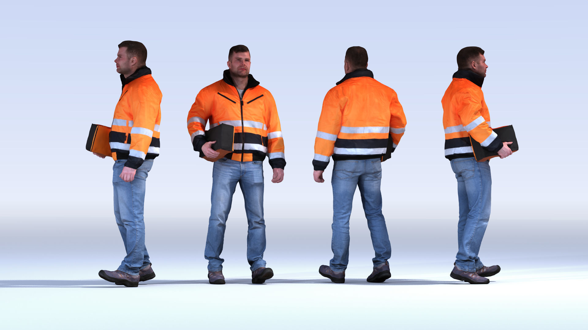 Dosch 3D - People - Construction Worker Vol 2 3D model_5