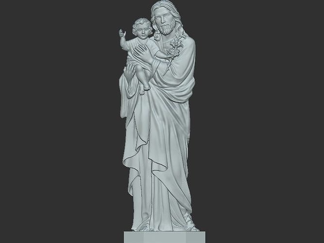 Jisus with baby 3D print model