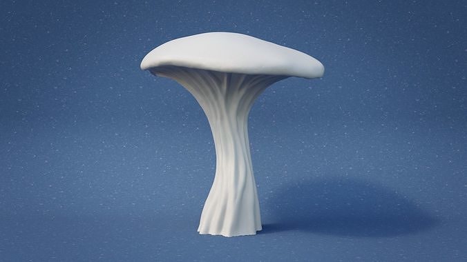 Flat Top Mushroom 3D print model