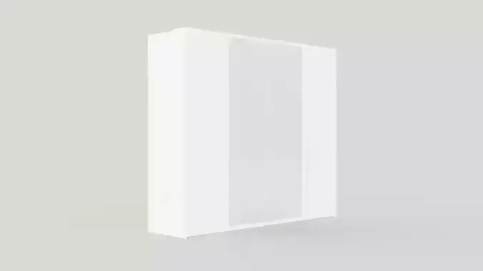 Wardrobe BREMA 256 White plus Mirror