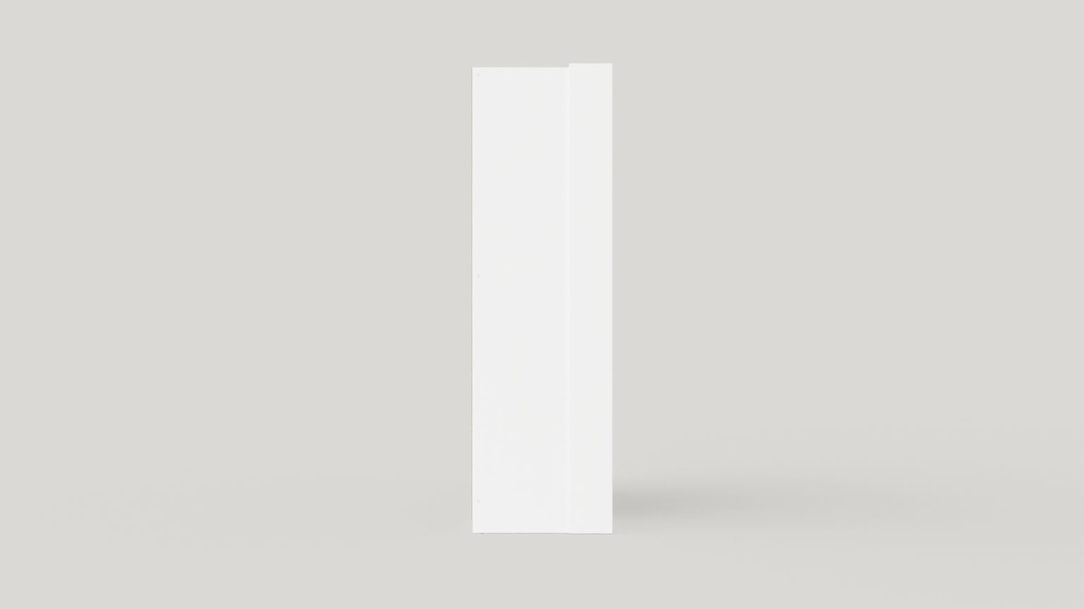 Wardrobe BREMA 210 White plus Mirror Low-poly 3D model_2