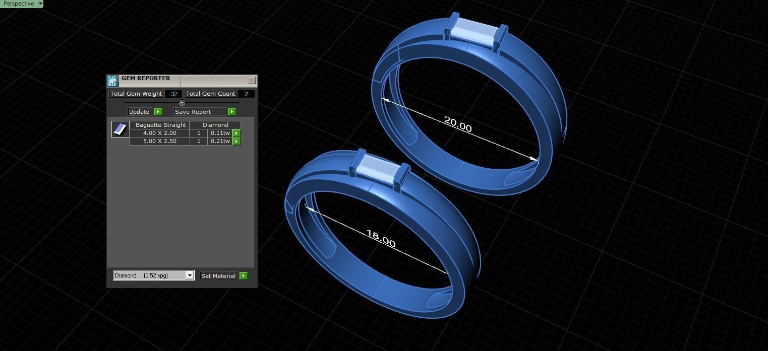 COUPLE RINGS 3D print model_4