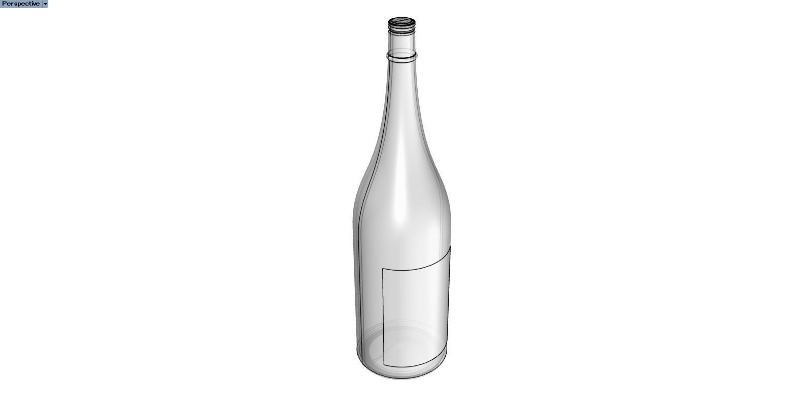 Japnese sake bottle2 3D model_3