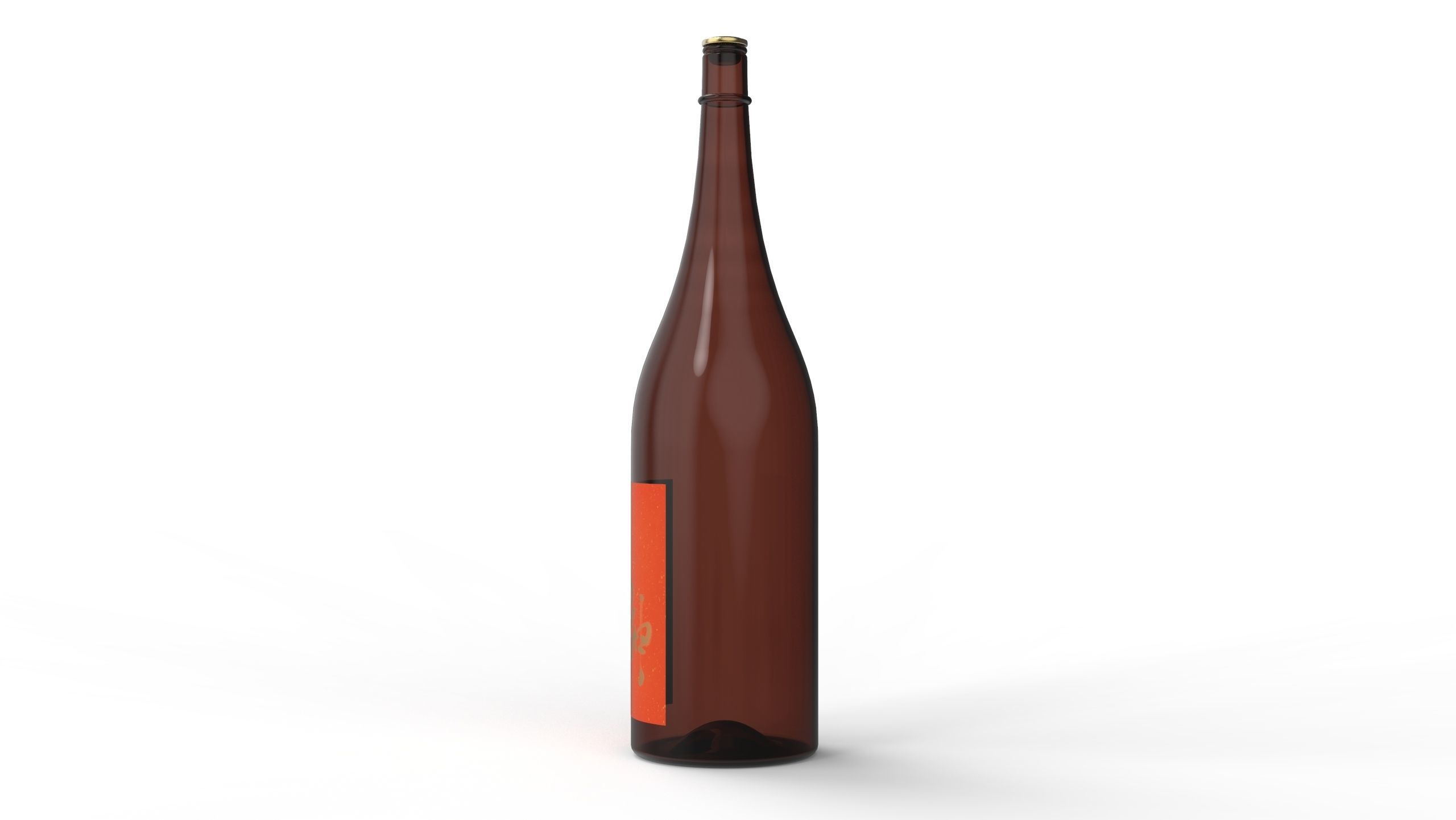 Japnese sake bottle2 3D model_1