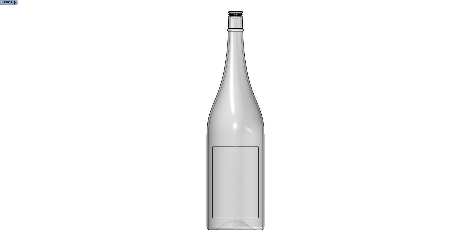 Japnese sake bottle2 3D model_4