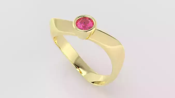  Bezel Setting with Knife Edge Band