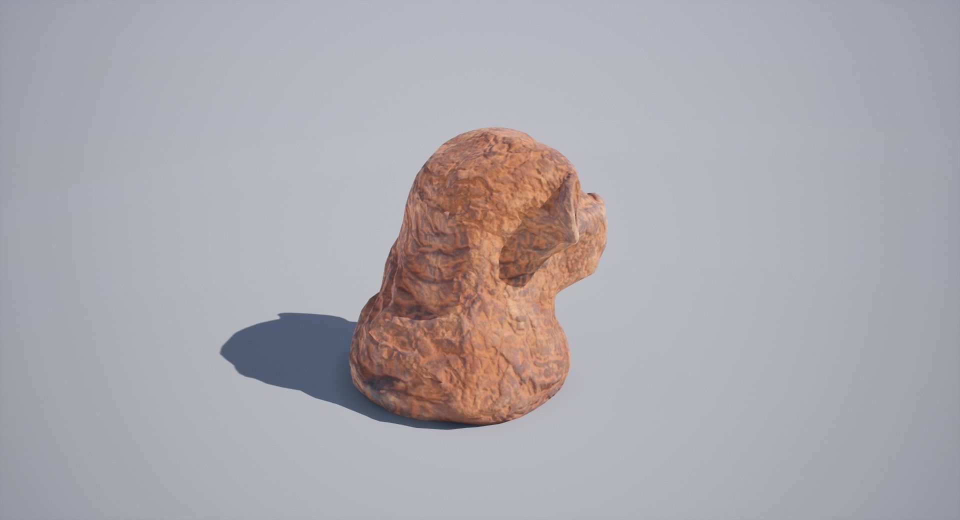 God Statue Thot Head Low-poly 3D model_3