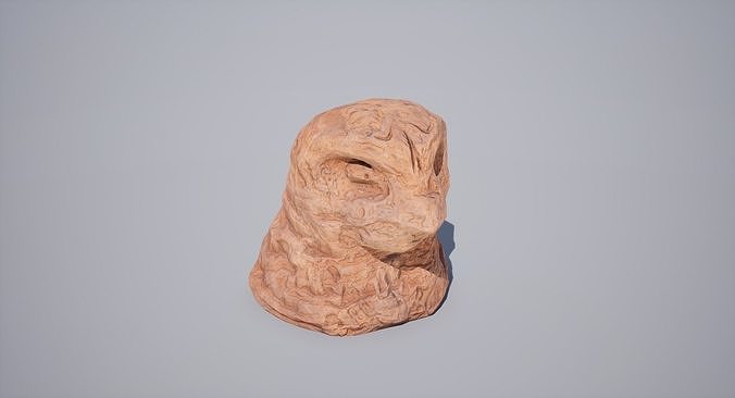 God Statue Horus Head Low-poly 3D model