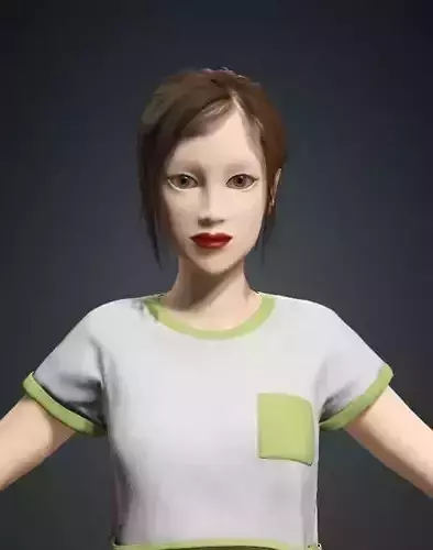 Lily Girl 3D model